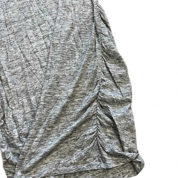 Express Gray Heathered MIDI Jersey Dress S - Picture 2 of 3